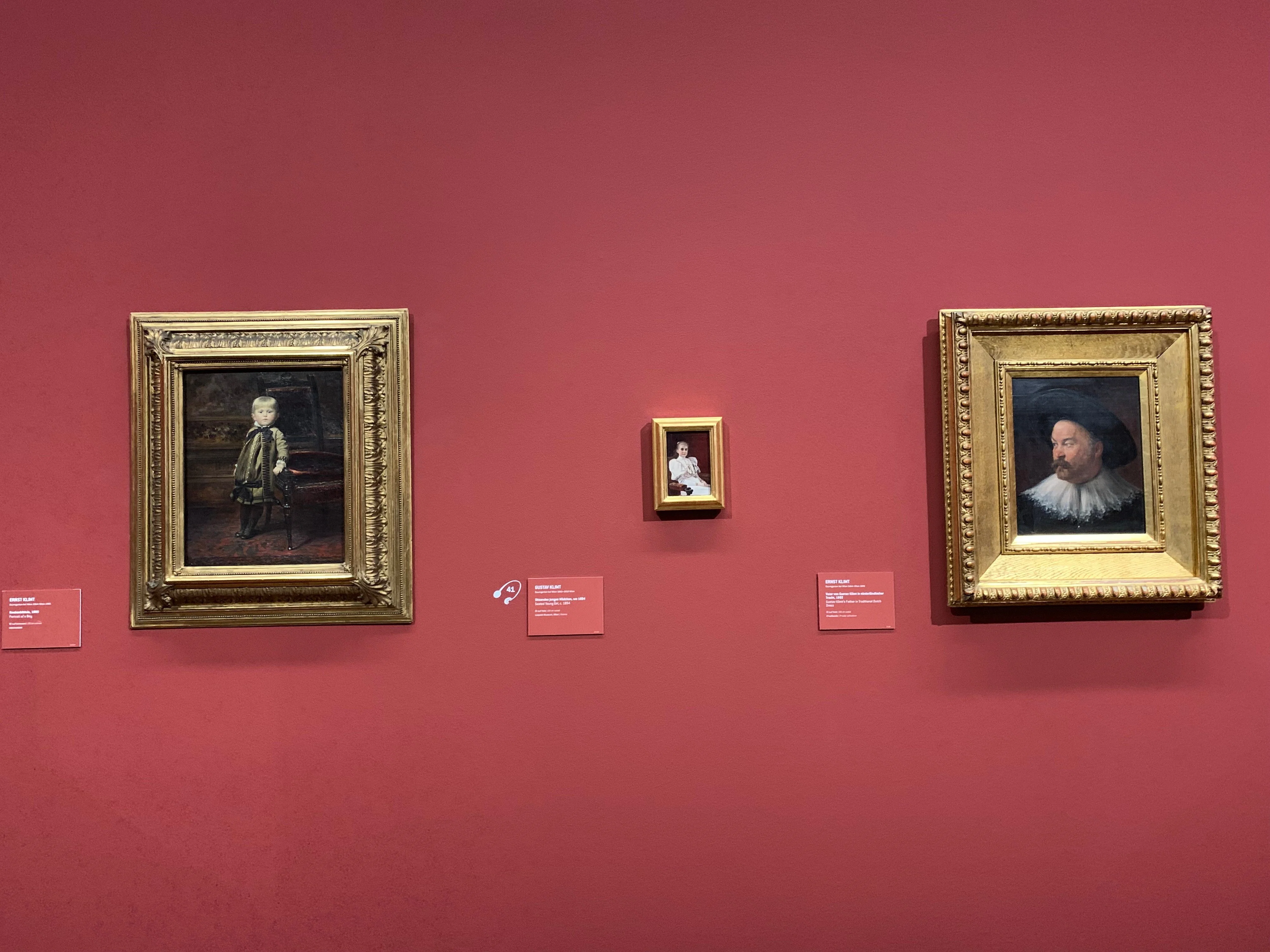 ウィーンのレオポルド美術館 クリムト兄弟の絵画(グスタフ/エルンスト