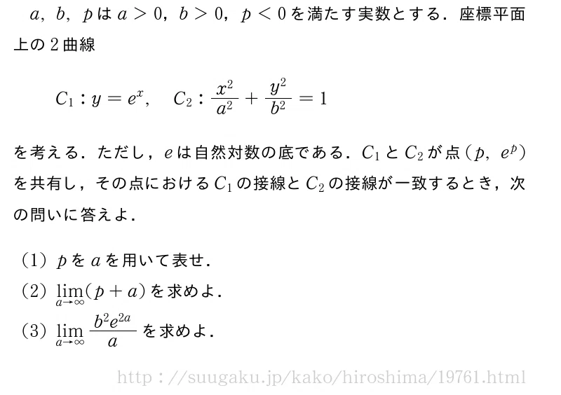 No.1 2015年度 広島大 理系数学 第4問｜田中 雄生 / Yuki Tanaka