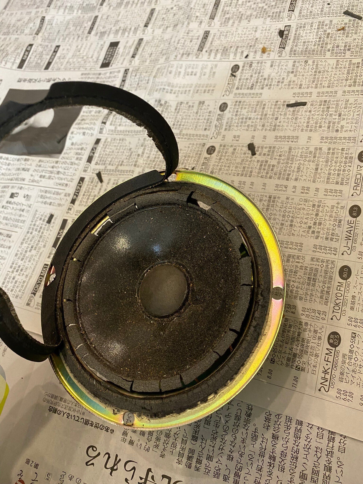 JBL CONTROL 1Xtreme ジャンク品 修理 エッジ 交換 方法 注意点 JBL CONTROL 1Xtreme ジャンク品 修理 エッジ 交換 方法 注意点