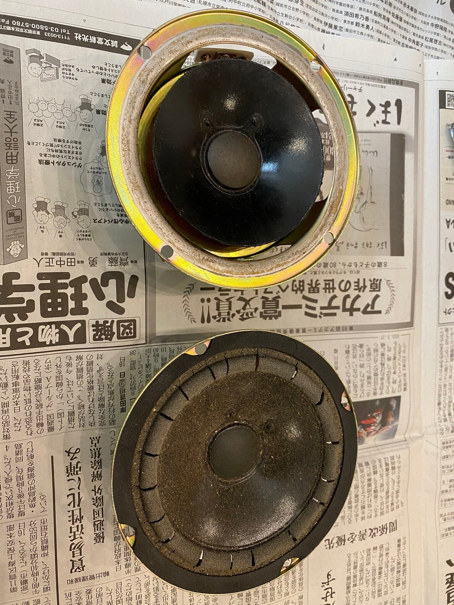 JBL CONTROL 1Xtreme ジャンク品 修理 エッジ 交換 方法 注意点