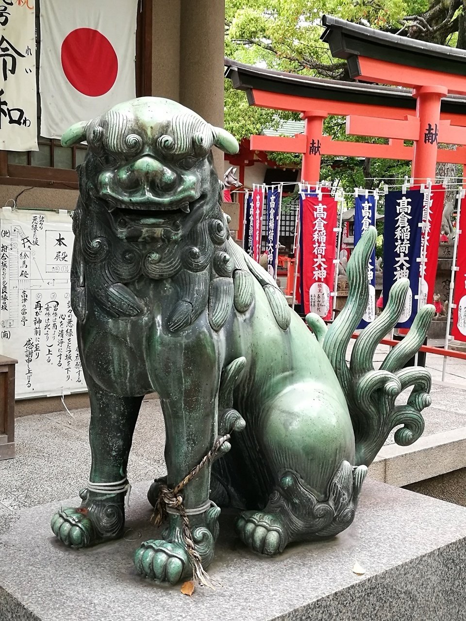 アンティーク江戸時代　威厳があり躍動感のある狛犬の青銅オブジェ アンティーク江戸時代 威厳があり躍動感のある狛犬の青銅オブジェ