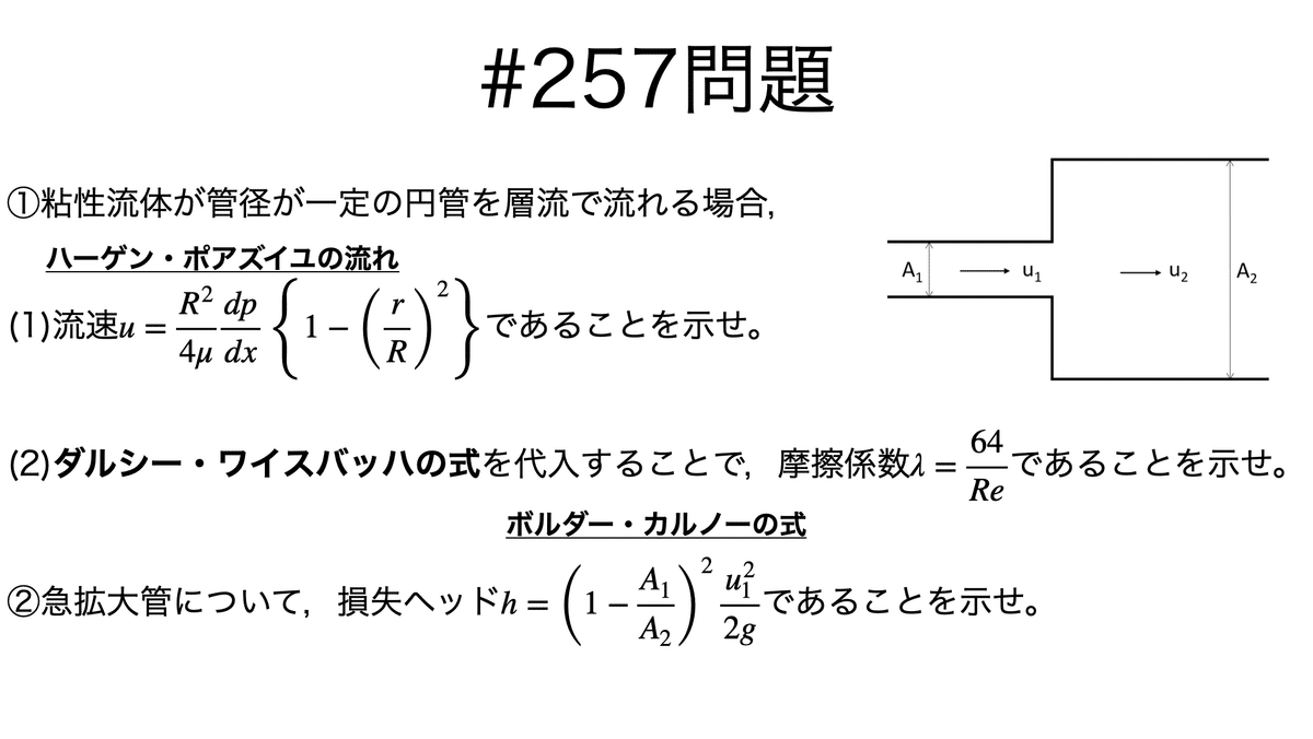 書記が物理やるだけ#257 管路内の流れ｜鈴華書記