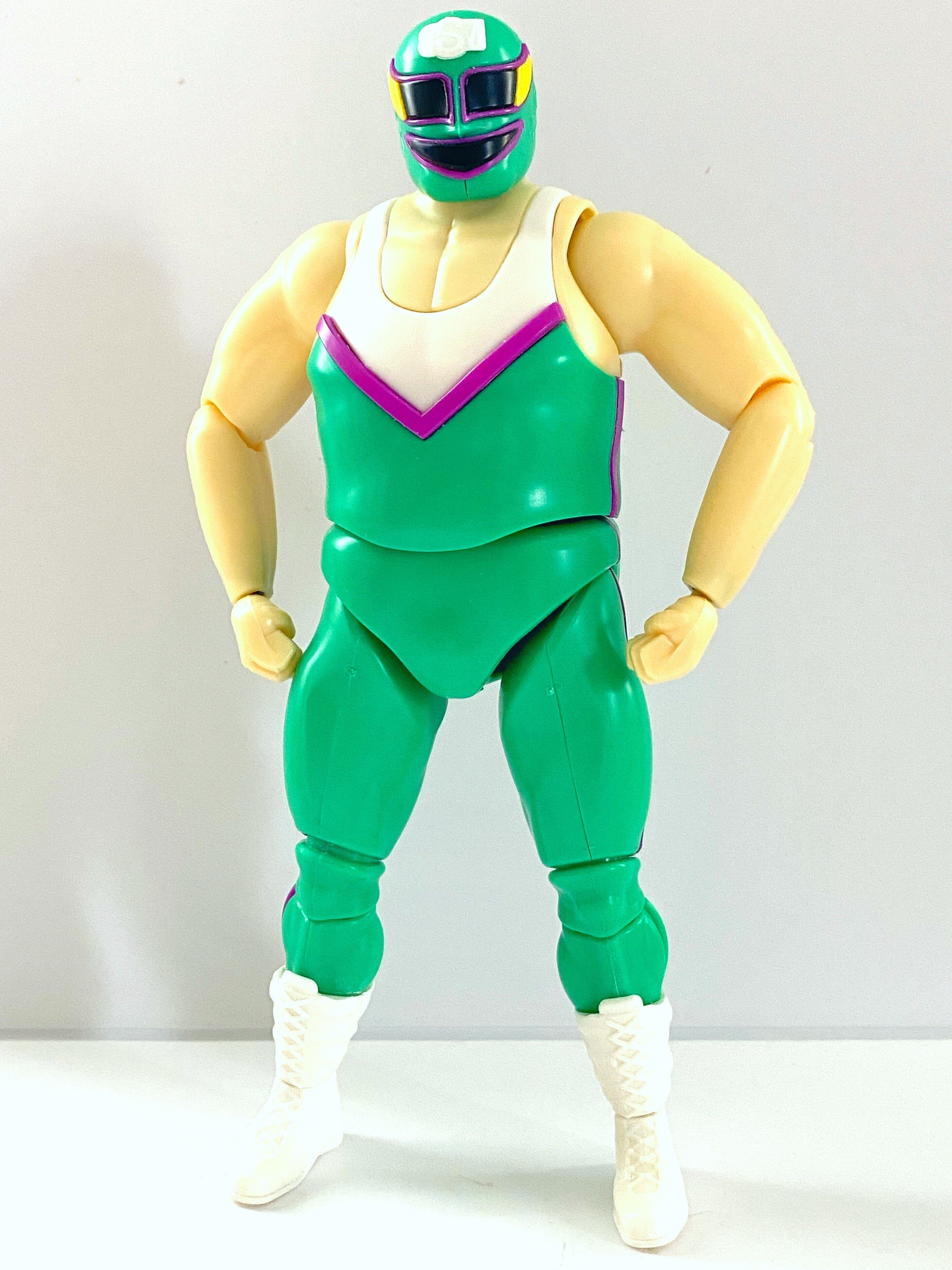 プロレス　レスラーフィギュア2体セット　自作 高野俊二を作ってみよう】ハズブロWWFプロレスフィギュア改 | 宇宙刑事