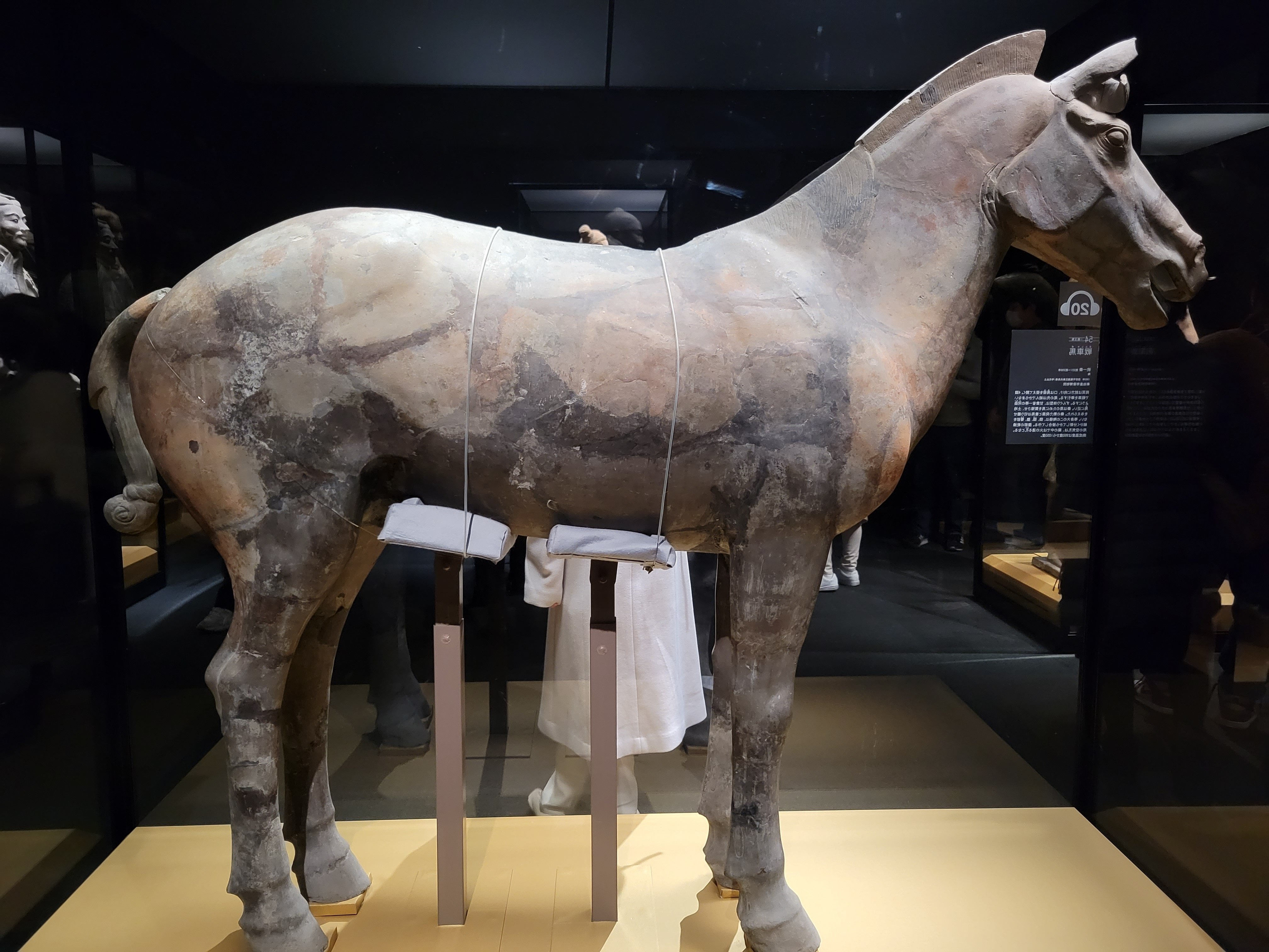 兵馬俑のレプリカ　馬 楽天市場】兵馬俑 レプリカ 中国 古代 4点セット 箱付き b1-102