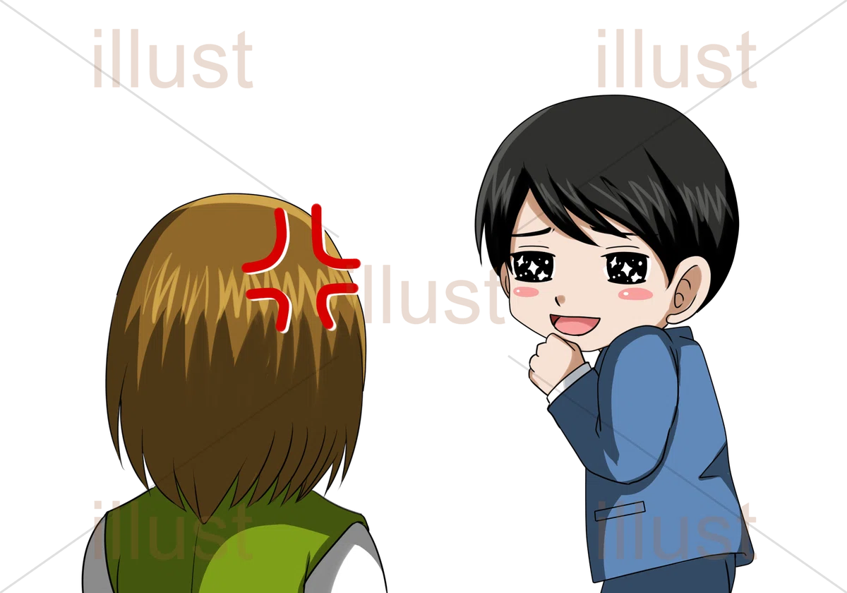 00398-職場…嫌い!?人を見下す人の男女の特徴と対策とは・嫌いな女性をかわいそうな人だと考える都合のいい男性のイラスト|イラストの嗜み