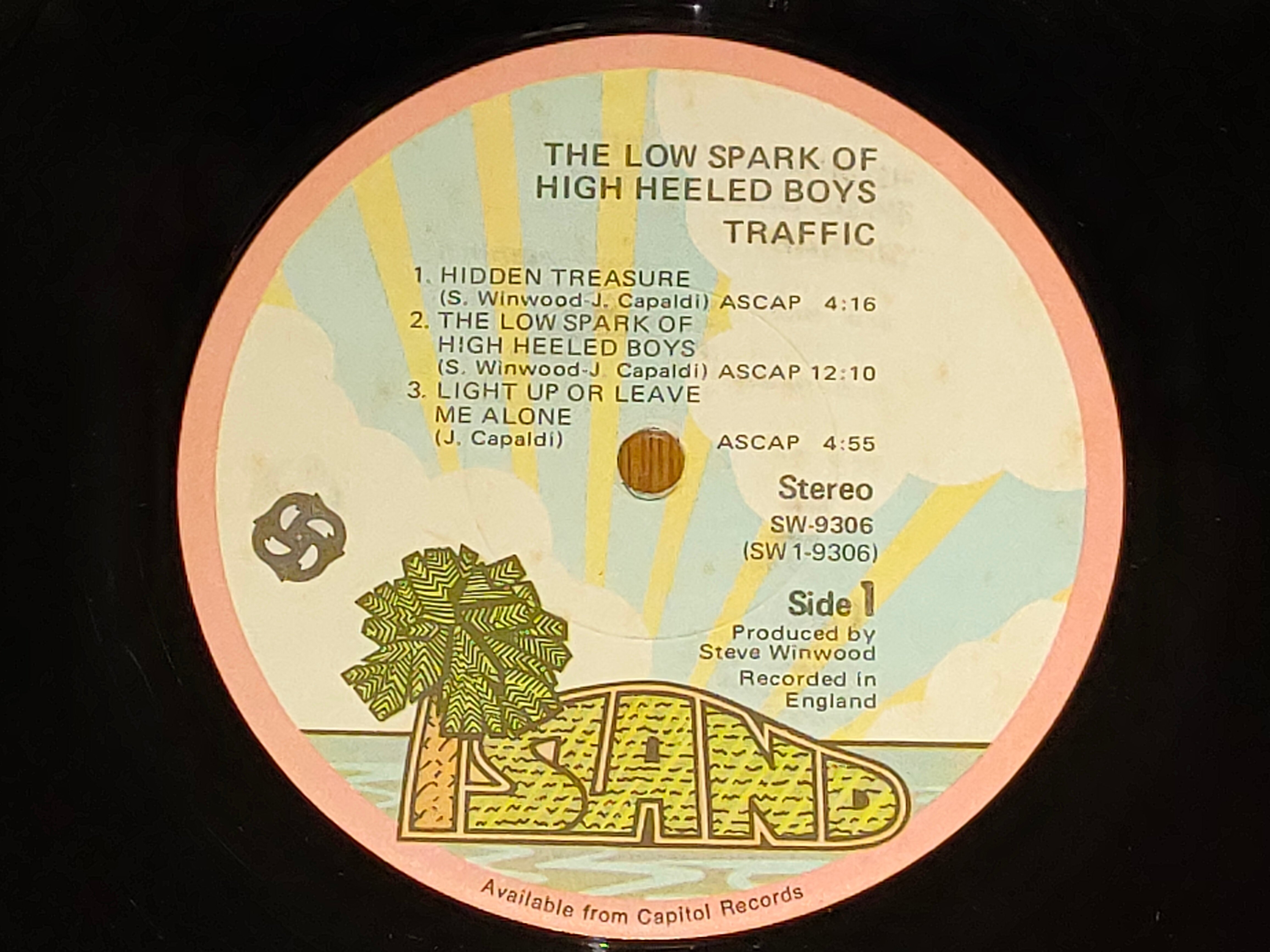 トラフィック TRAFFIC LP レコード 2枚セット The Low Spark of High Heeled Boys】(1971)Traffic 酩酊する