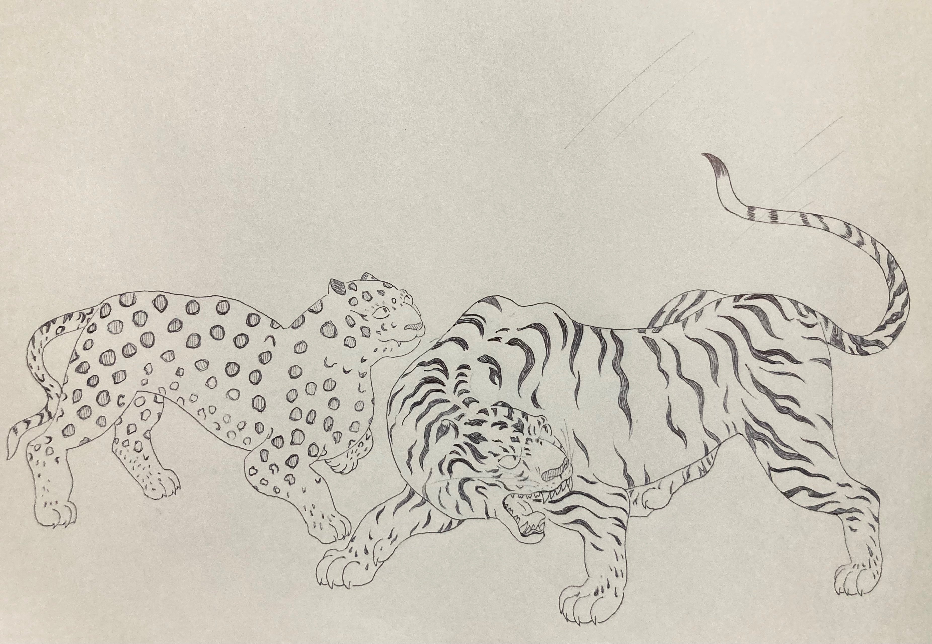 日本の虎の絵〜時代順においかけてみた〜(前編)|水虎 日本の虎の絵〜時代順においかけてみた〜(前編)|水虎