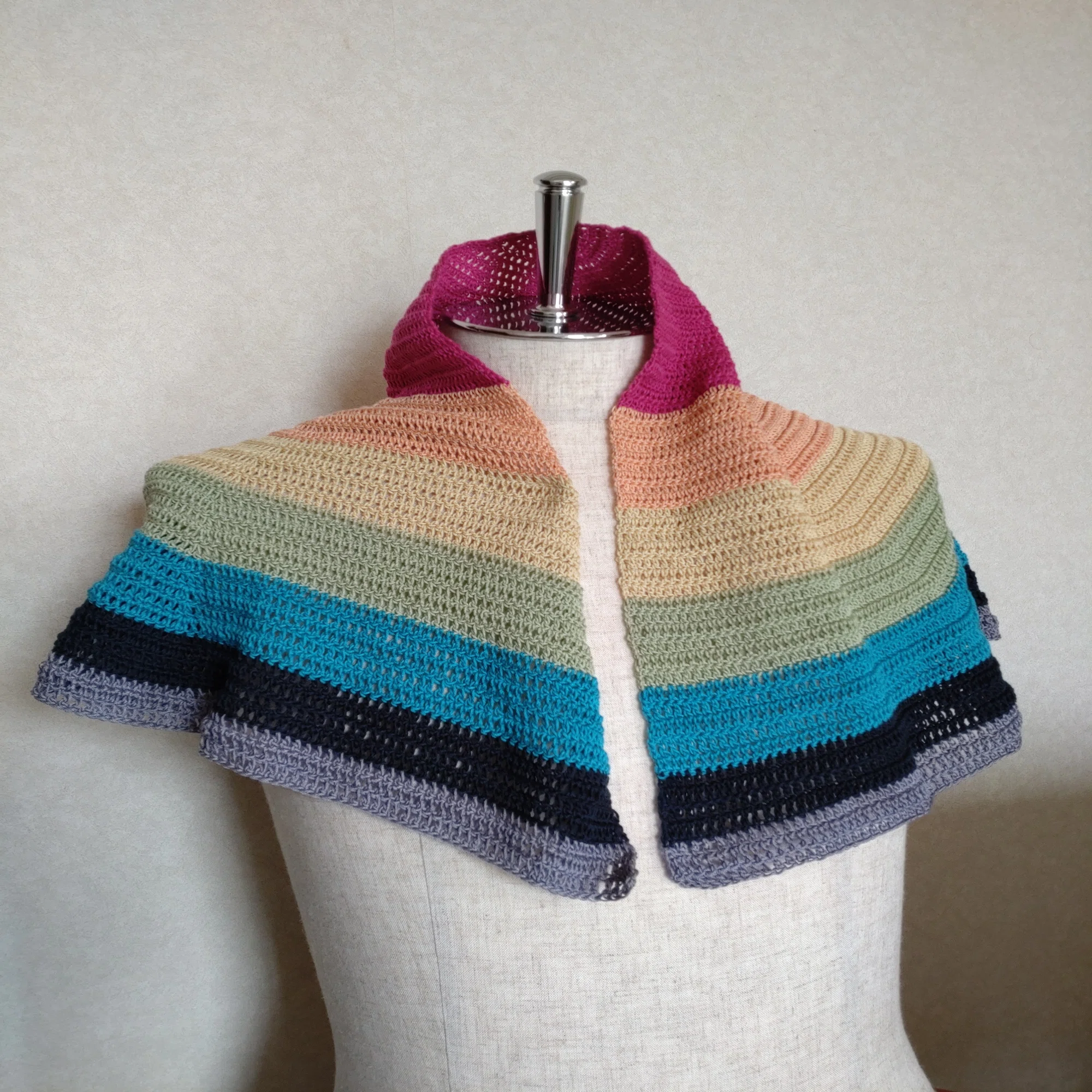 半円ショール｜編む漢