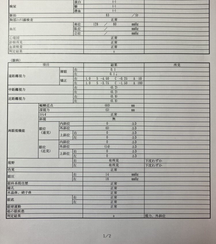航空大学校二次試験対策 航空身体検査マニュアル