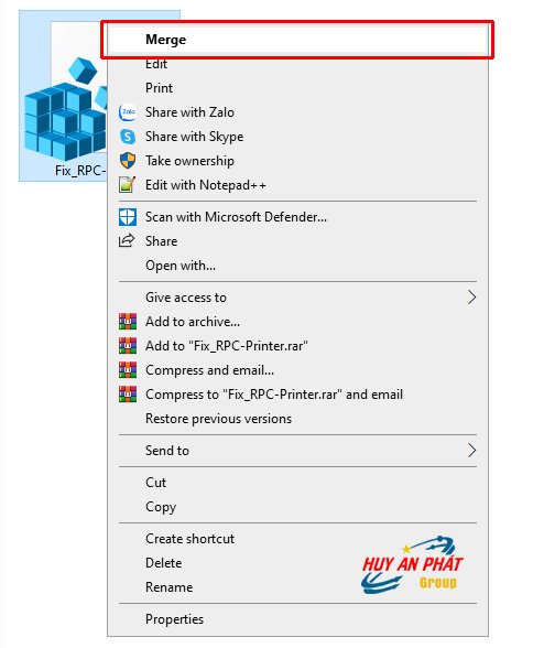 Chạy File Sửa Lỗi Fix_RPC-Printer.reg Chạy File Sửa Lỗi Fix_RPC-Printer.reg