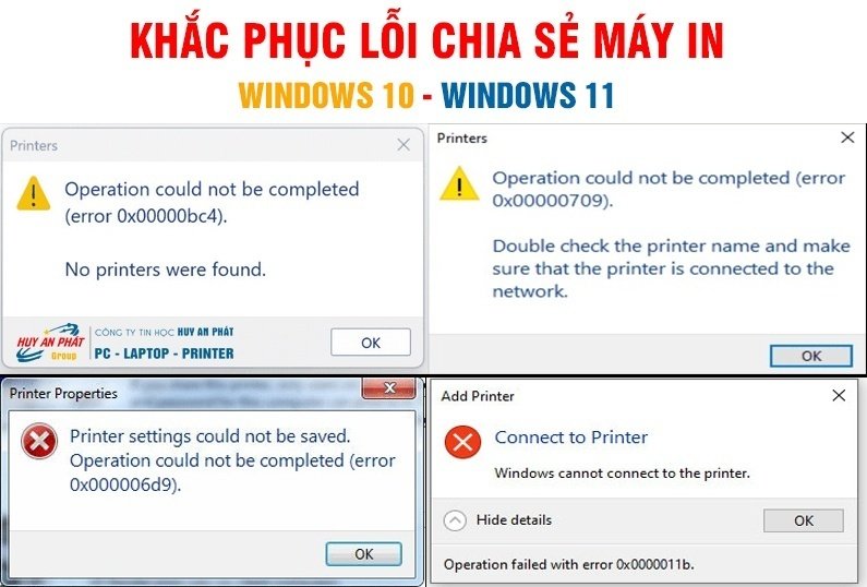 Khắc Phục Lỗi Không Chia Sẻ Được Máy in Windows 11 Khắc Phục Lỗi Không Chia Sẻ Được Máy in Windows 11