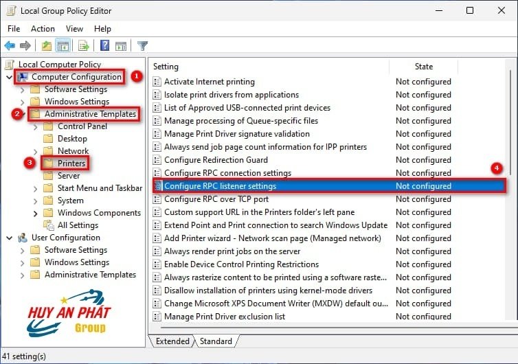 Sửa lỗi Share Máy in Windows 11 trong Group Policy Sửa lỗi Share Máy in Windows 11 trong Group Policy