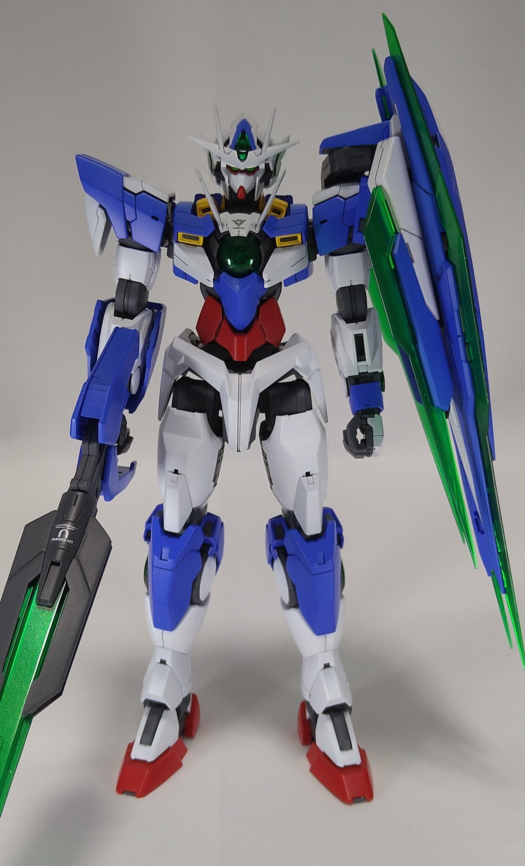 ガンダムOO　ダブルオークアンタ　ナイトメア塗装　ガンプラMG 塗装完成品 ガンダムOO ダブルオークアンタ ナイトメア塗装 ガンプラMG 塗装完成品