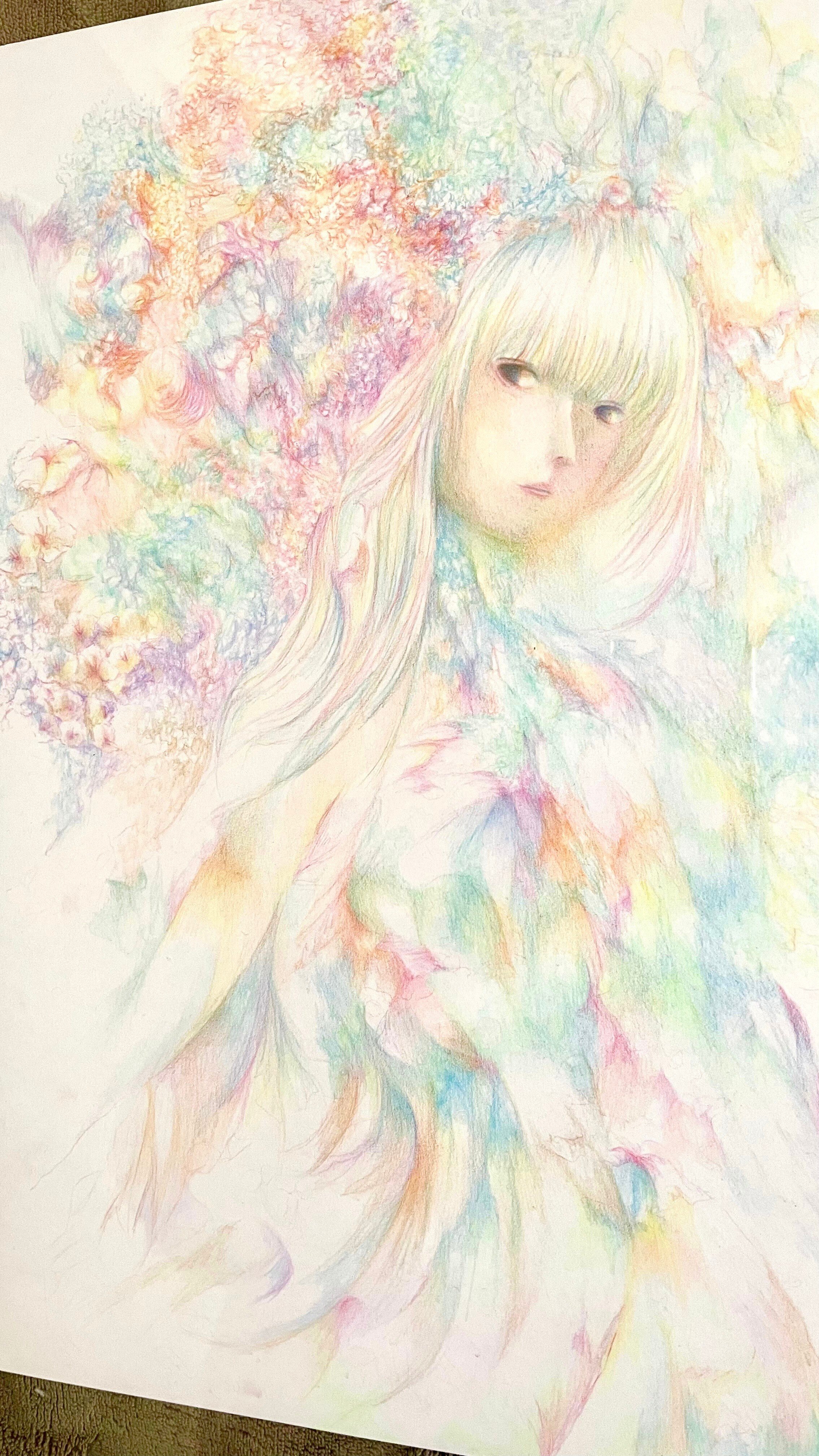 自分の絵のルーツ 「虹色の鉛筆。」｜ながりよ