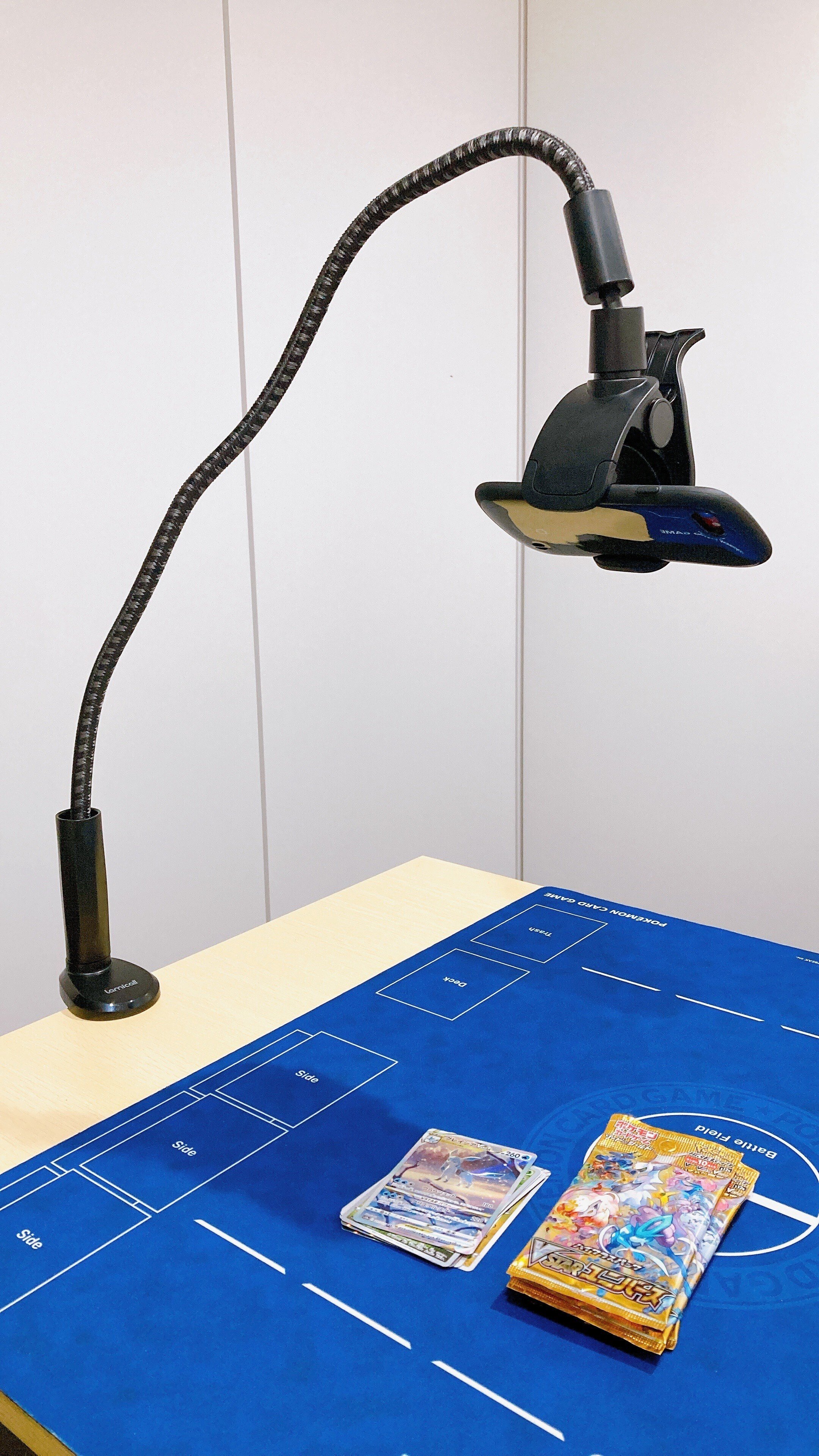 これだけでポケカの開封・対戦動画撮影が可能！格安カメラスタンド紹介