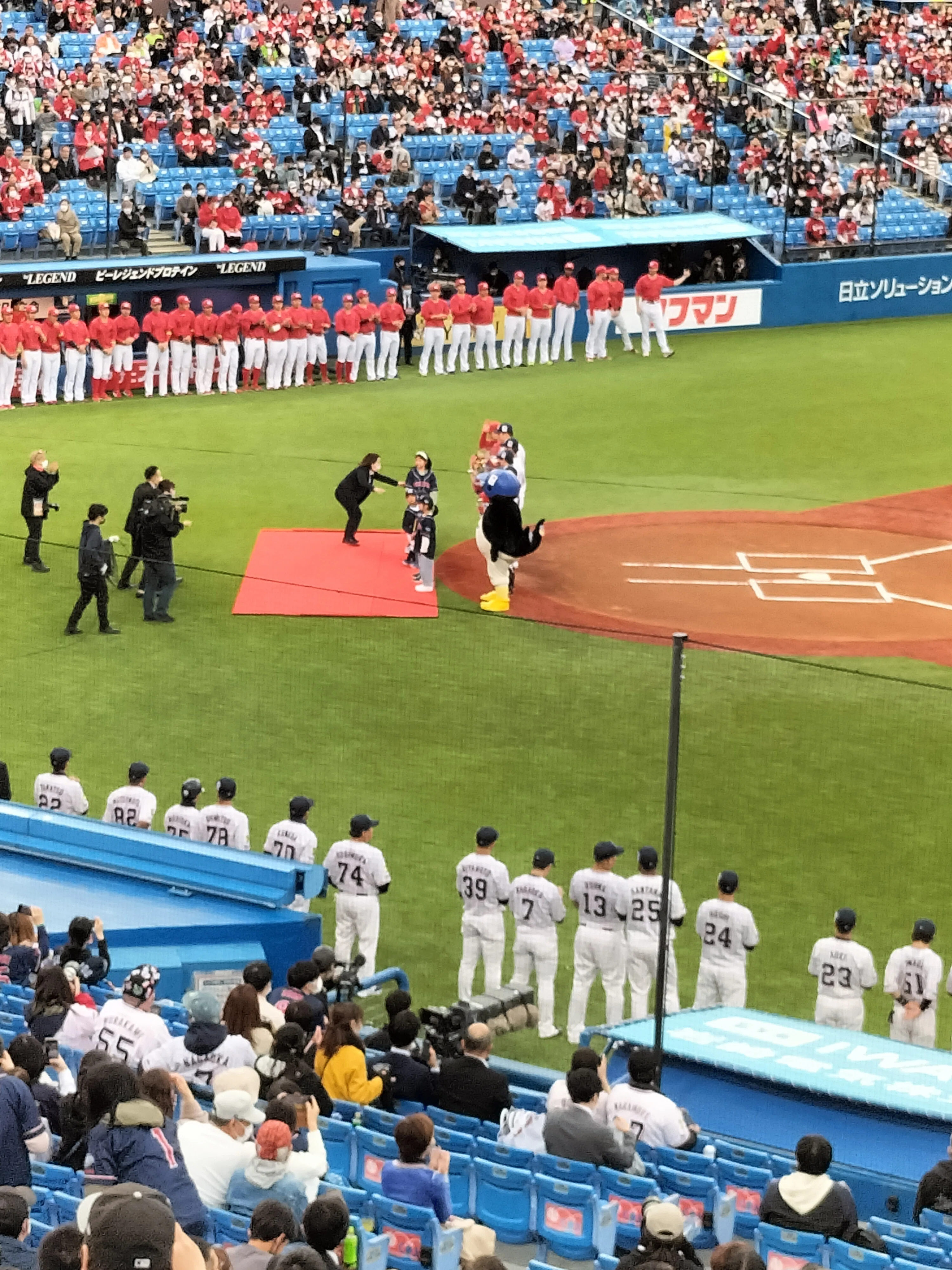 4⁄5(火) 神宮球場 明治神宮球場 広島カープvs東京ヤクルト S指定席3塁