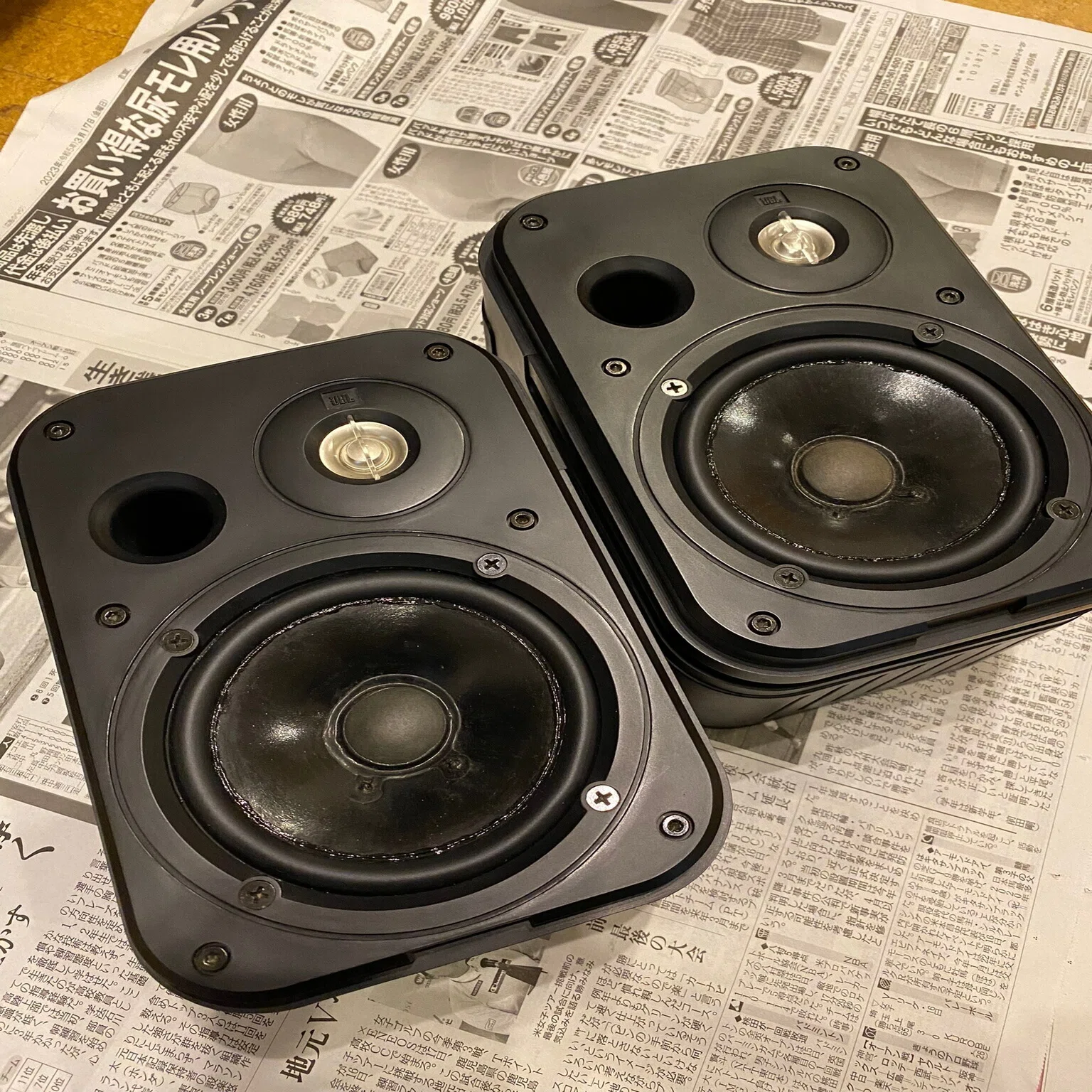 JBL CONTROL 1Xtreme ジャンク品 修理 エッジ 交換 方法 注意点 コツ 