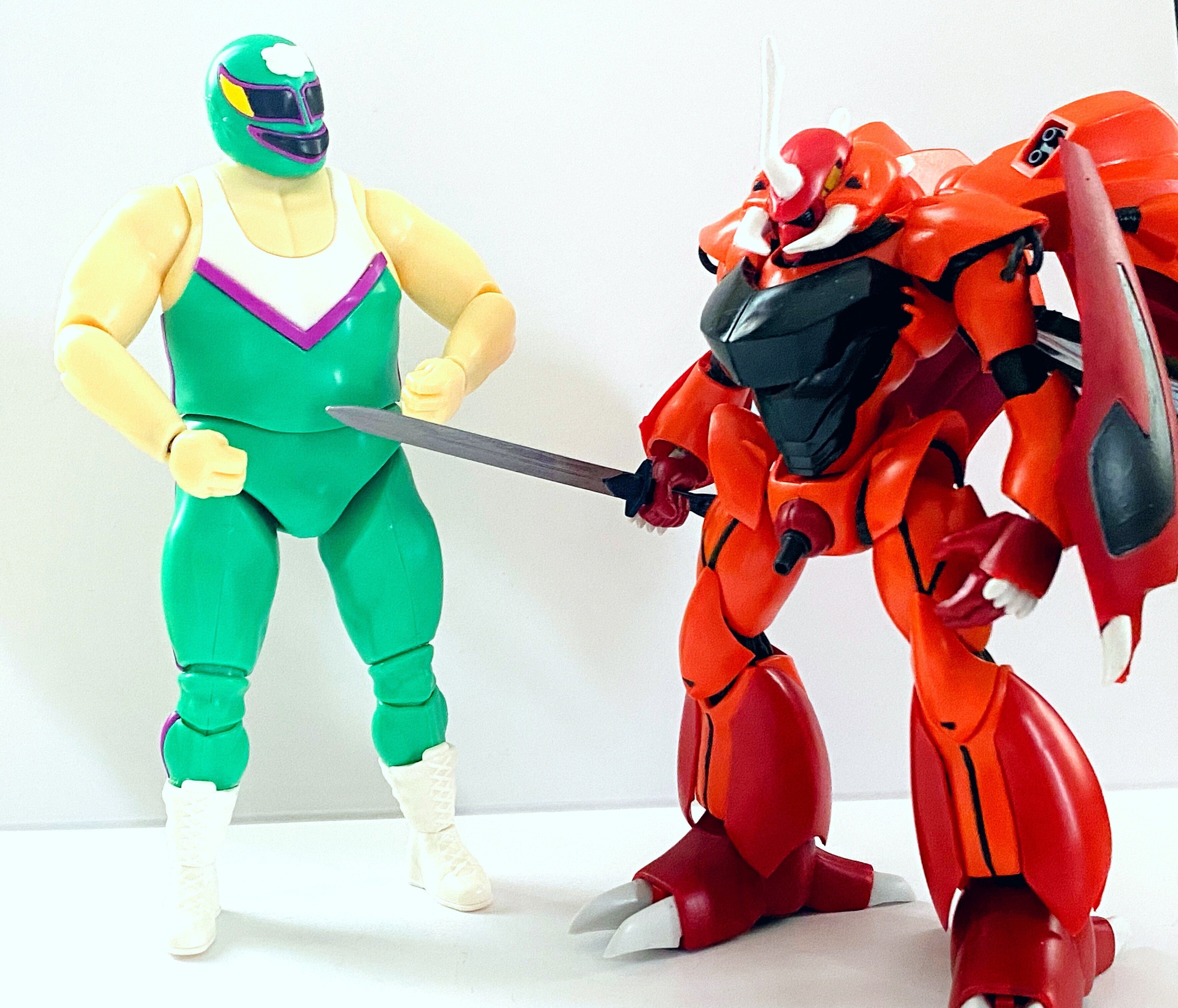 プロレス　レスラーフィギュア2体セット　自作 プロレス レスラーフィギュア2体セット 自作 プロレスラー