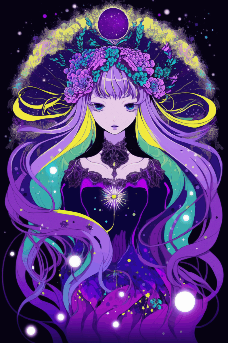 「乙女座」の絵 乙女座＊待ち受けイラスト | ＊satoyuka＊illustrations