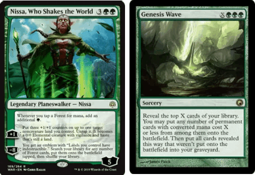 MTG 世界を揺るがす者、ニッサ 部分光沢版 foil  BGS10 1枚 MTG: Magic The Gathering/War of the Spark]【JP】Nissa, Who