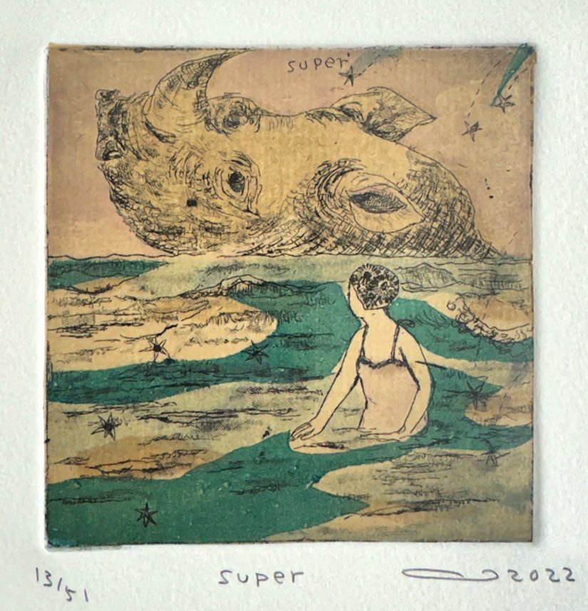 版画旅行18 イシイアツコさんの銅版画作品｜morning