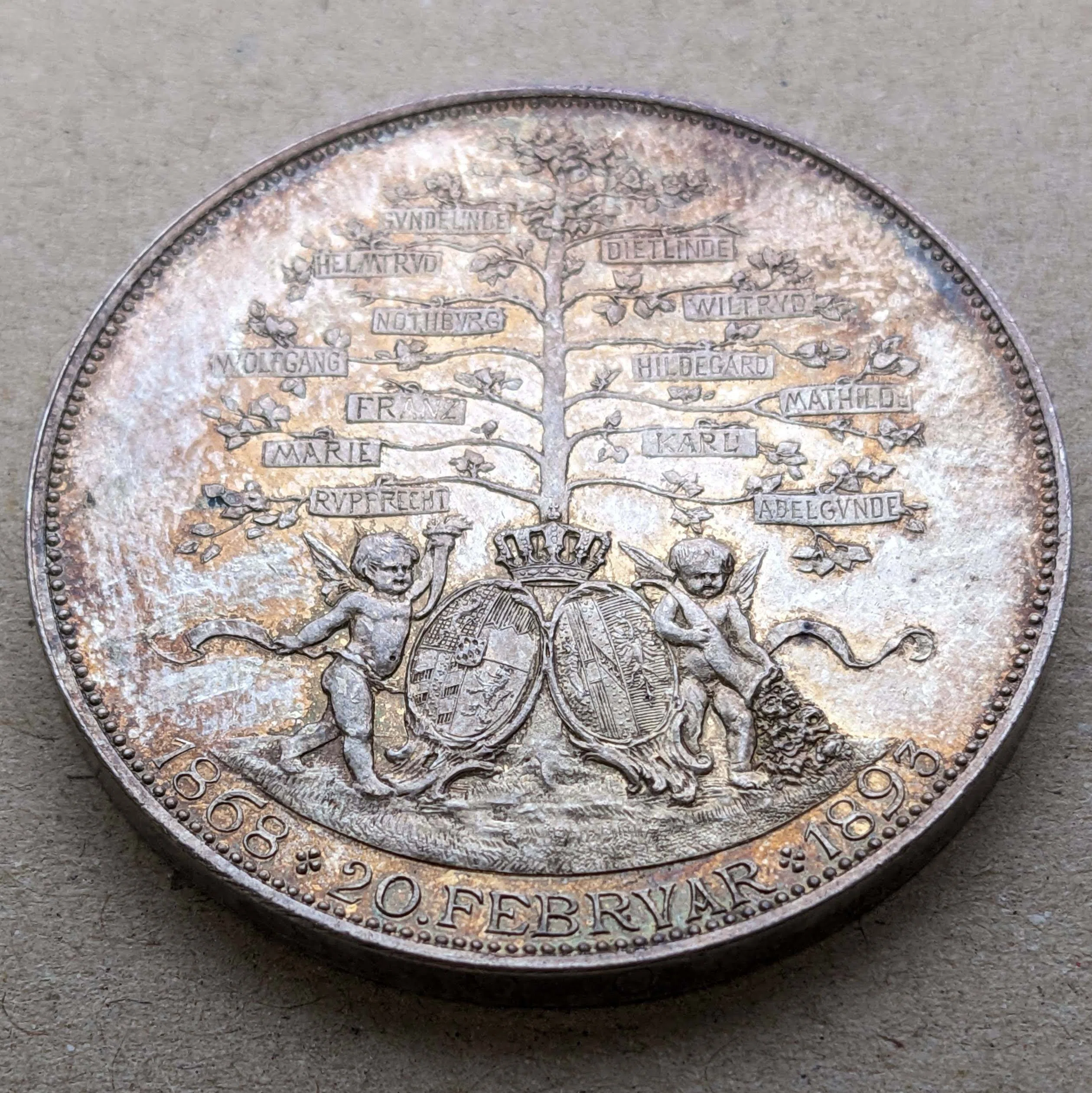 セール中！】純銀 1980 バイエルン ヴィッテルスバッハ 印象的な古い