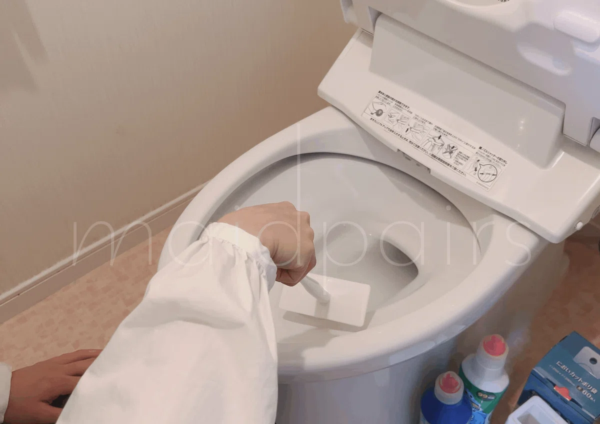  トイレ掃除マニュアル｜家事代行MAIDPAIRS Illustration 