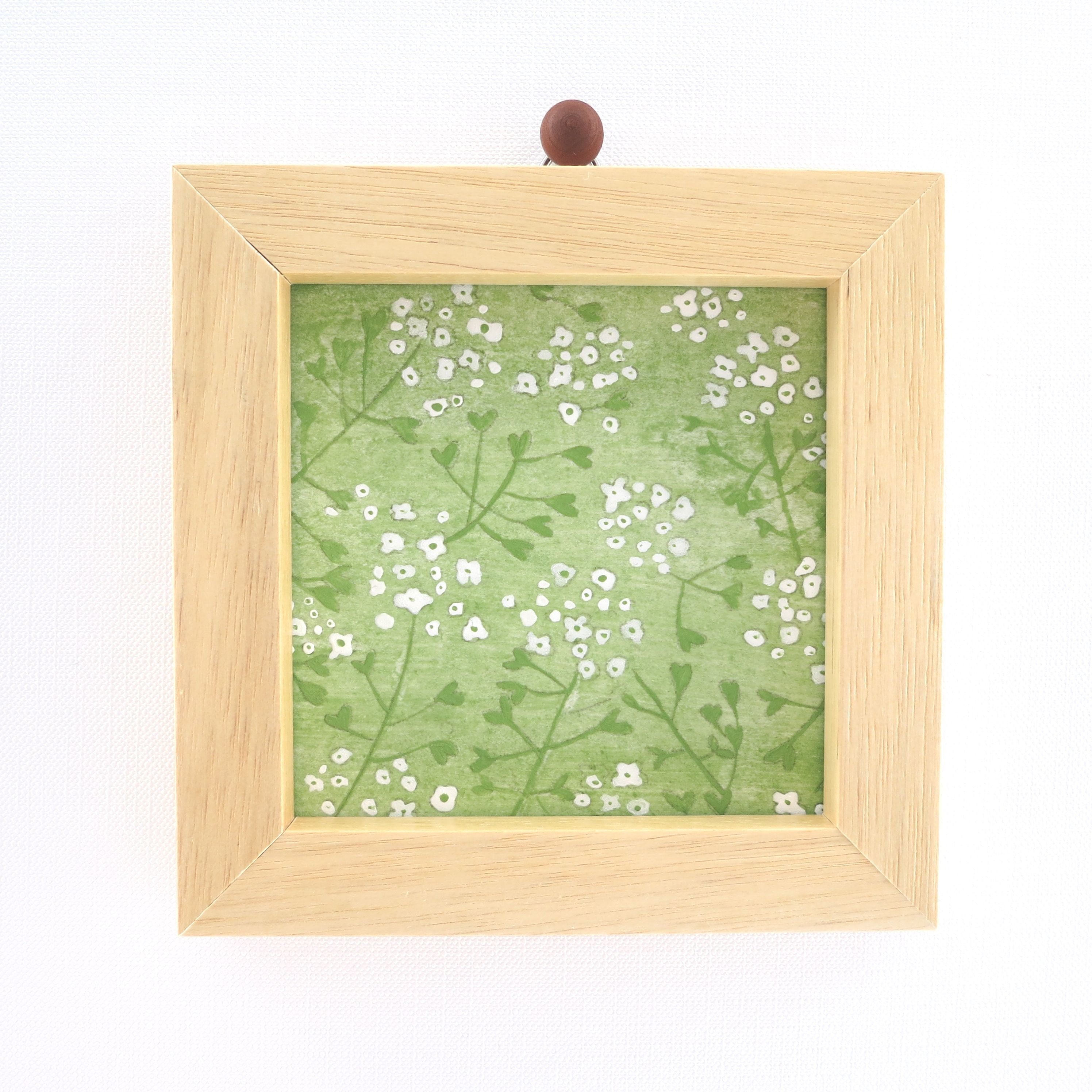 ナズナ・ぺんぺん草の日本画｜森野なか