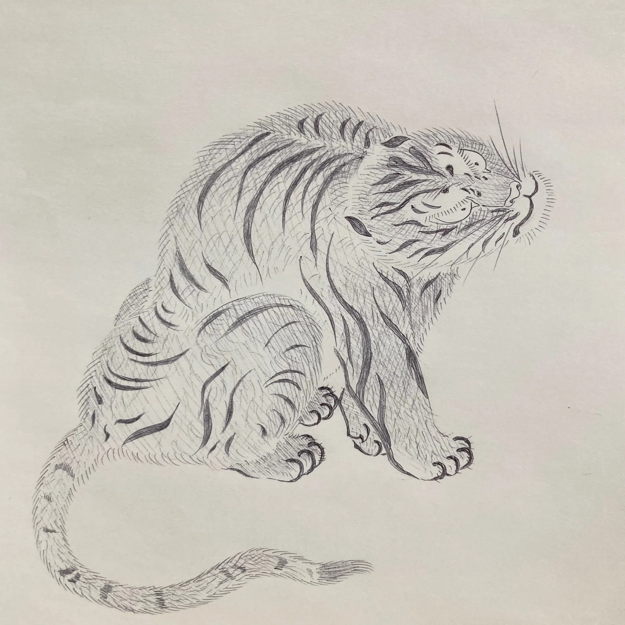 日本の虎の絵〜時代順においかけてみた〜(前編)｜水虎
