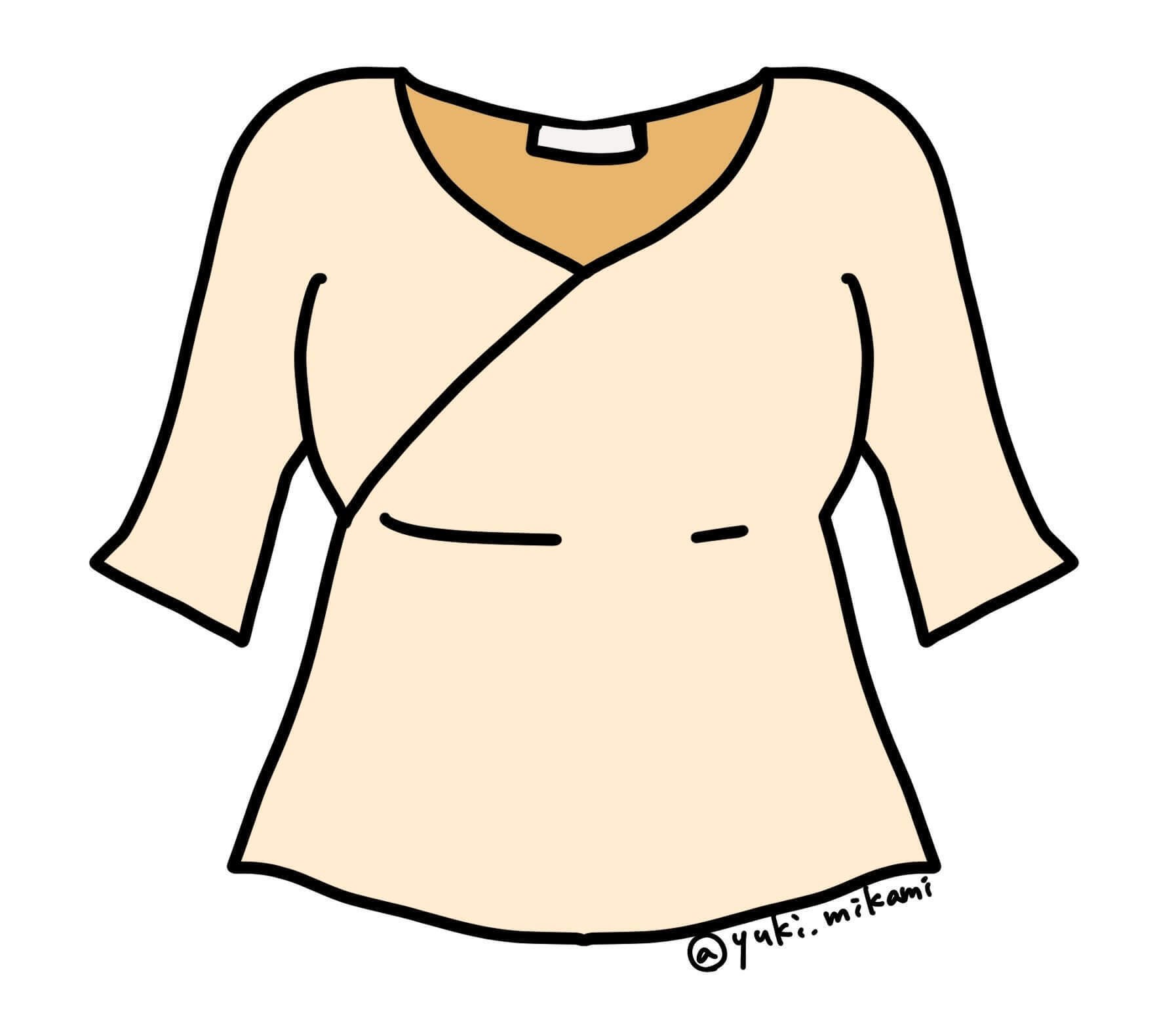 ブログ用イラスト】授乳服４種（ご自由にお使いください！）｜三上ゆき