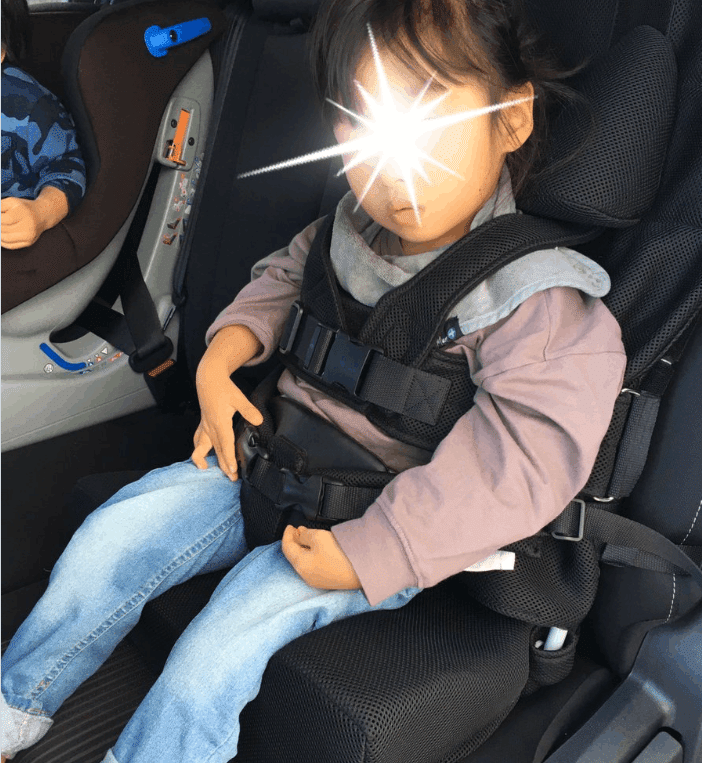 我が家のカーシート!障害により姿勢保持できない娘とも安心安全快適