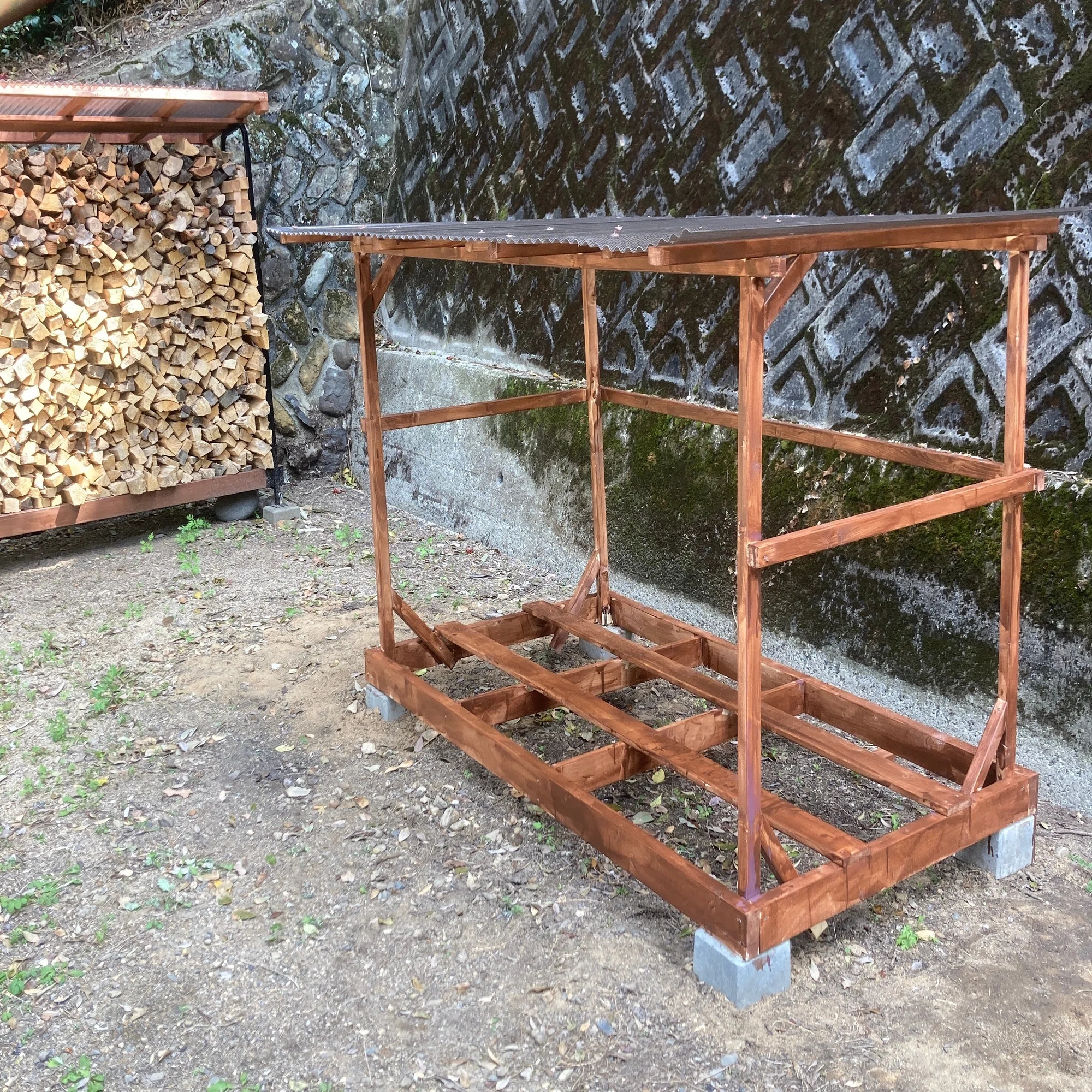 ど素人が1から作る薪棚DIY制作記｜イワハシ