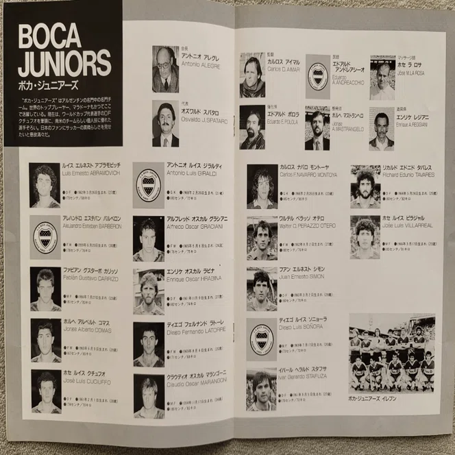 ゼロックススーパーサッカー'88 日本代表vsボカジュニアーズ 公式パンフレット 第三章1989年後半～1991年 トレーナー活動期第十二回 日本代表チーム