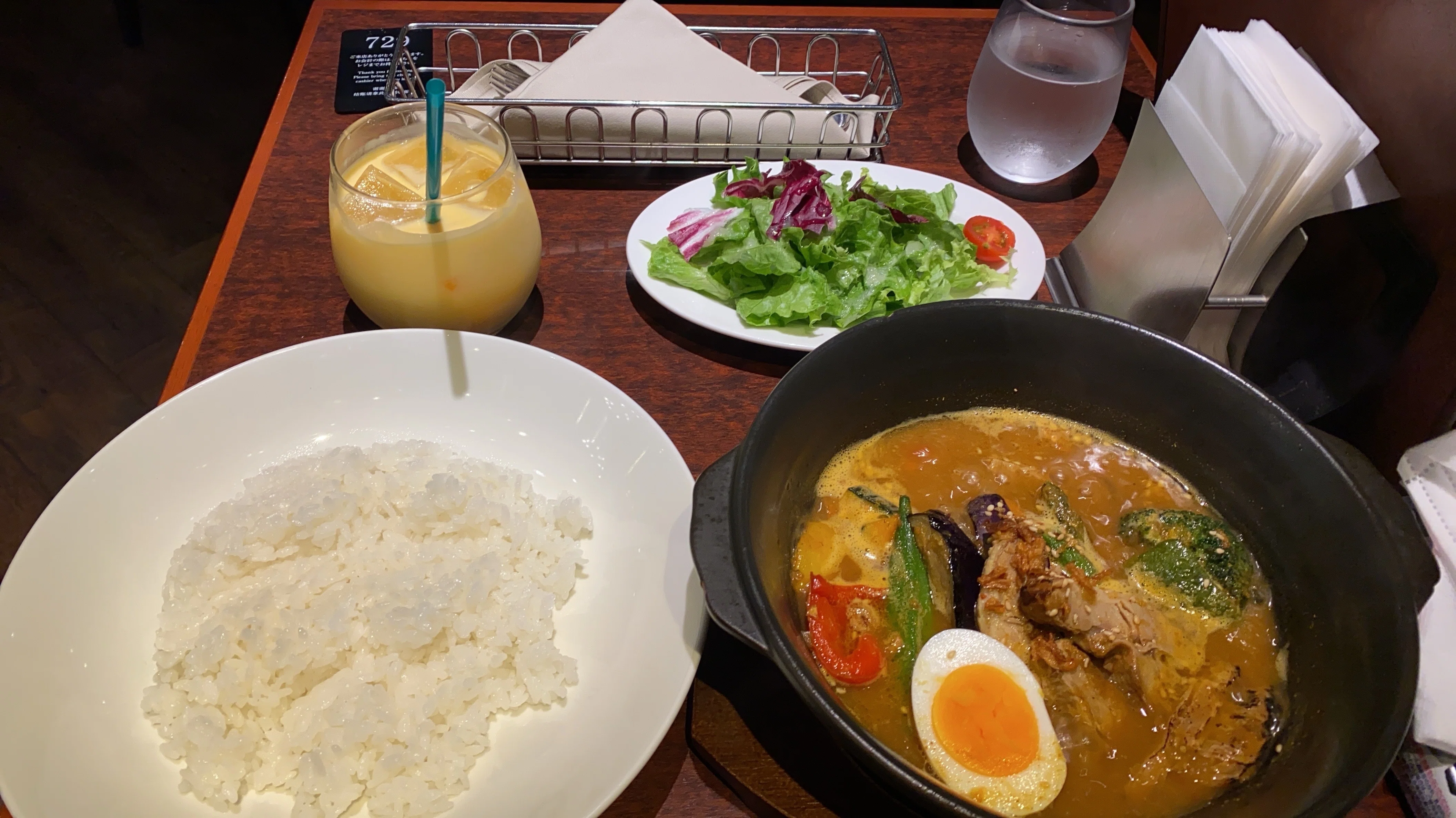 角煮スープカレーのセットメニュー｜くん太