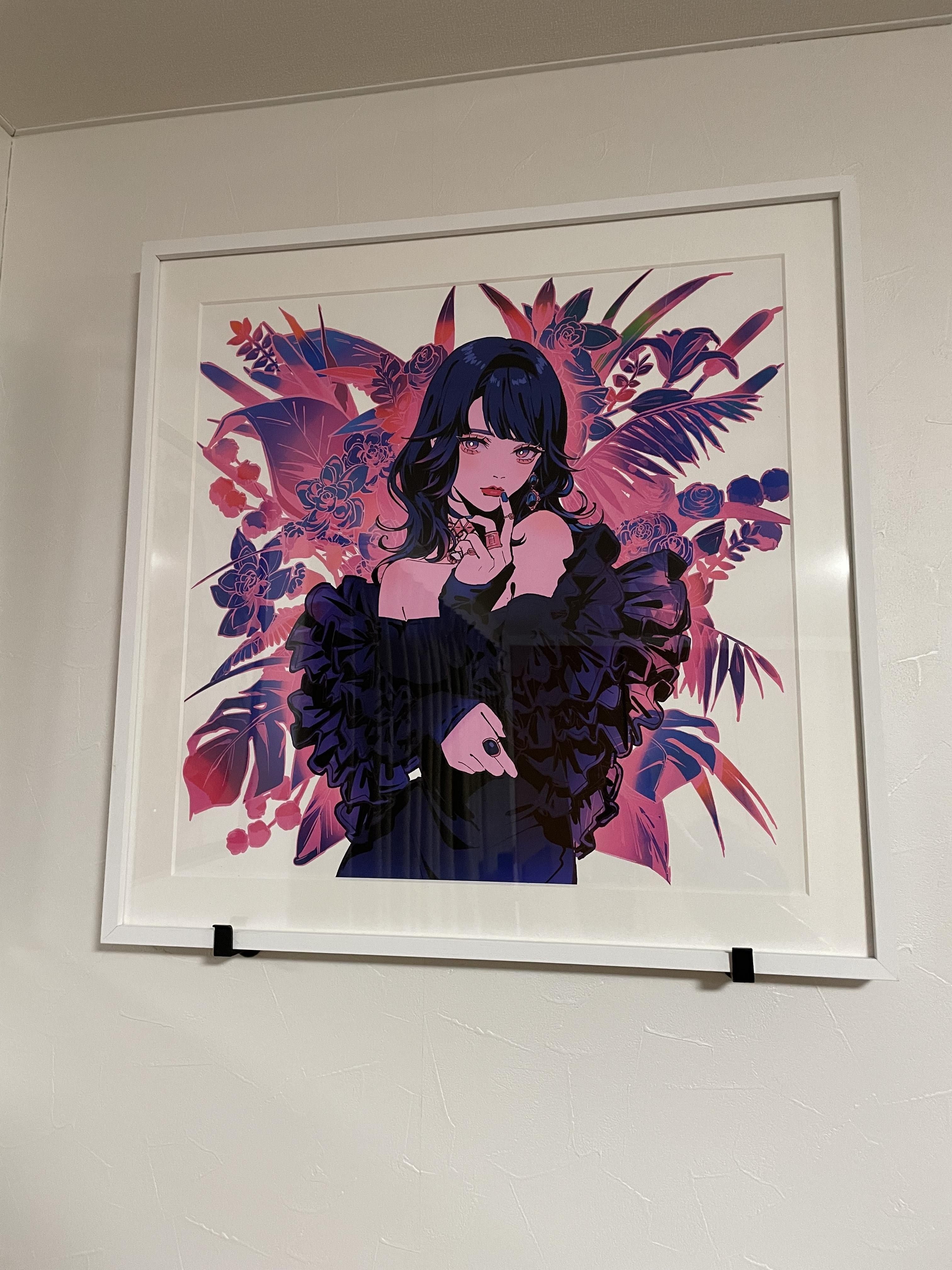 Skeb】一番好きなイラストレーターの方に依頼した作品の複製画+αが家に