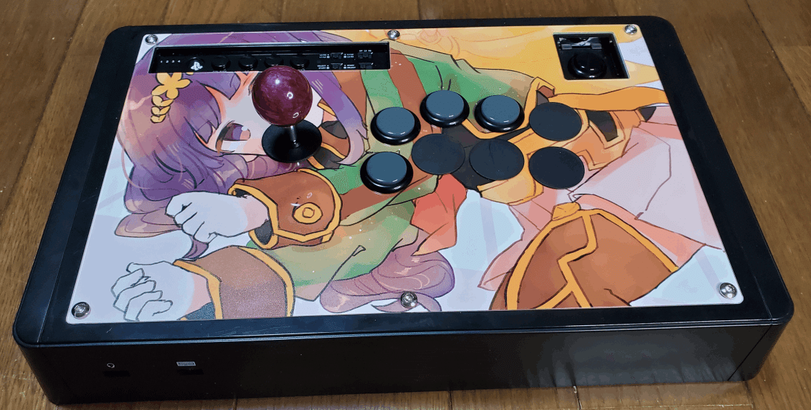 クリア天板 OLED】イラスト差し替え可能 アケコン 自作 カスタム クリア天板 OLED】イラスト差し替え可能 アケコン 自作 カスタム