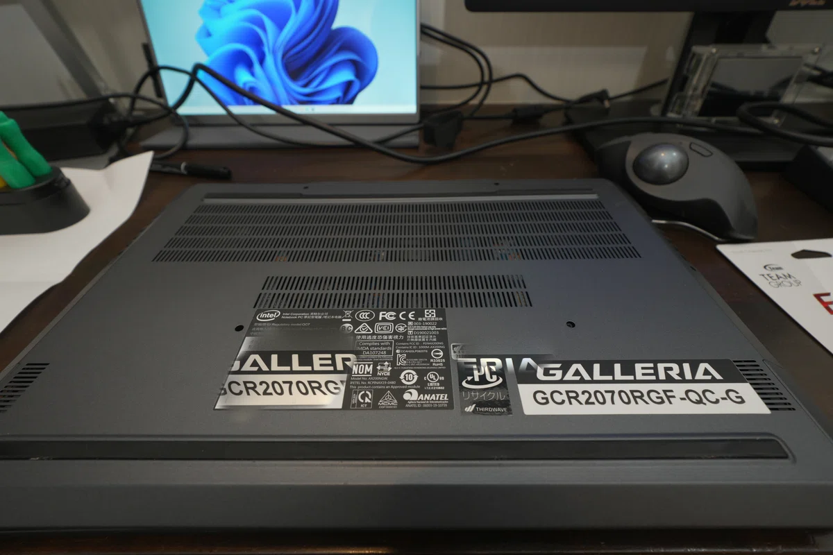 ノートパソコン GALLERIA GCR2070RGF-QCのメモリを交換した話｜物欲 