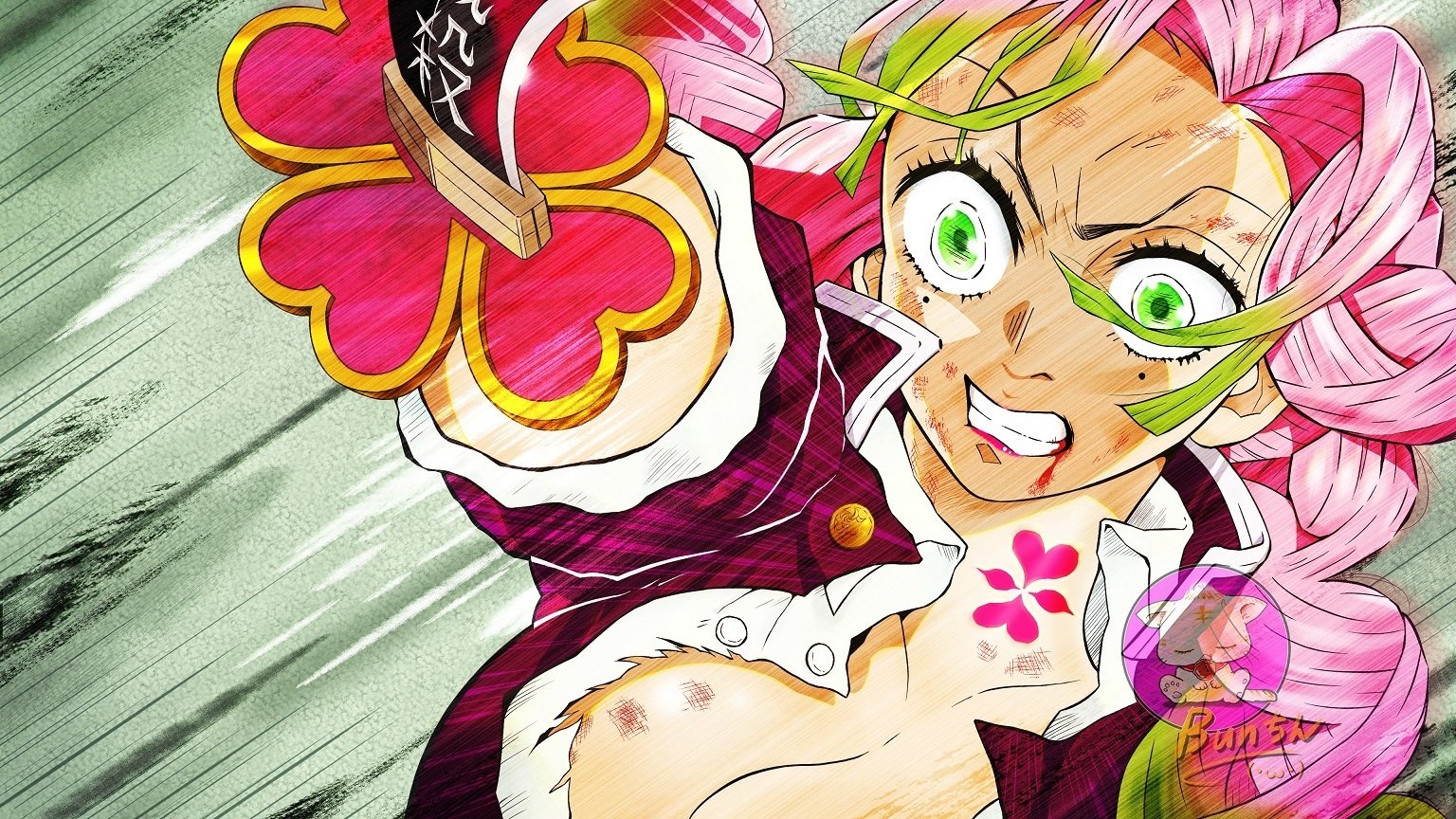 鬼滅の刃 鬼舞辻無惨 額入り絵 額の大きさ400×300