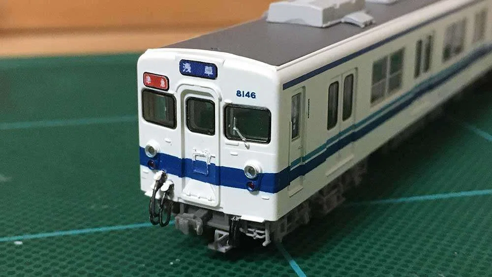 改札鋏 花柄 と 国鉄 昭和 レア コレクター コレクション 鉄道 鉄コレ東武8000系8142編成の車番を変えて春日部所属に｜とまれみいよ