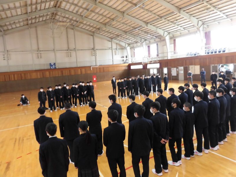 釜石商工／各科集会（各学科対面式）｜岩手県立釜石商工高等学校