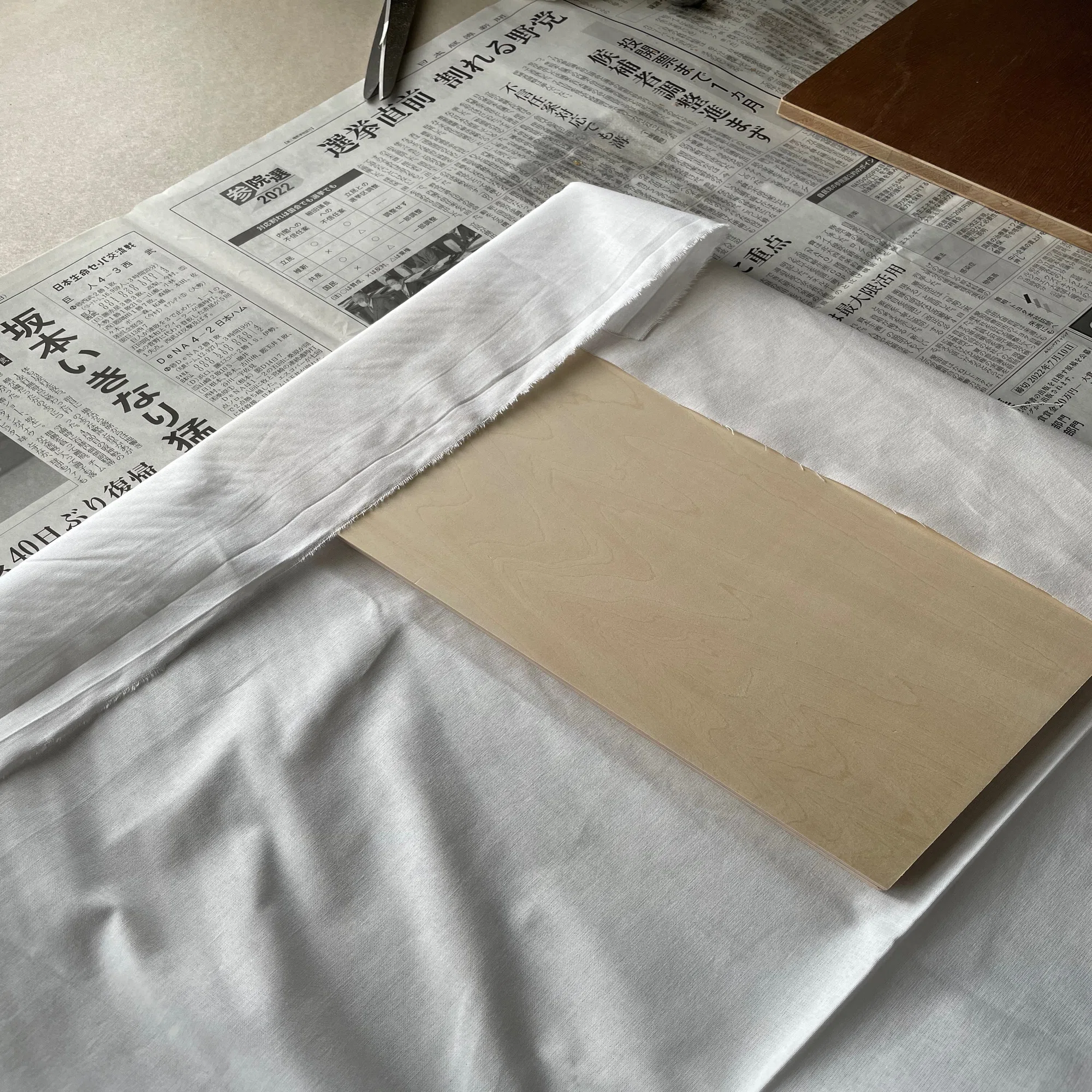 テンペラ画制作過程1】支持体を作る。｜芳川