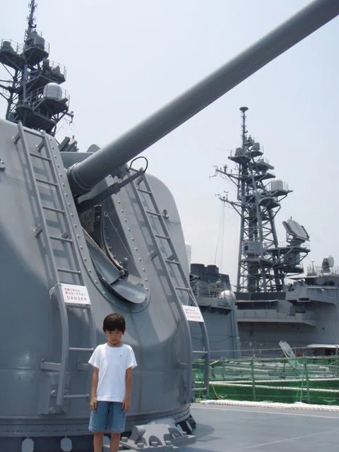 おおなみ　艦長チャレンジ 昔話)護衛艦「おおなみ」に乗ってきました。｜西川正治