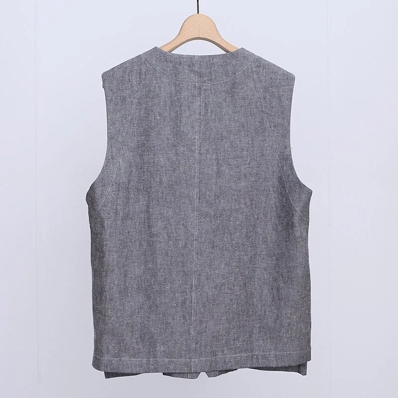 遊び心を感じるベスト。【Gorsch the merry coachman】COTTON LINEN