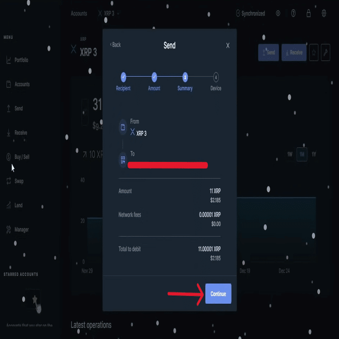Ledger Liveから私のリップル（XRP）をすべて送る方法｜ledgerwallet
