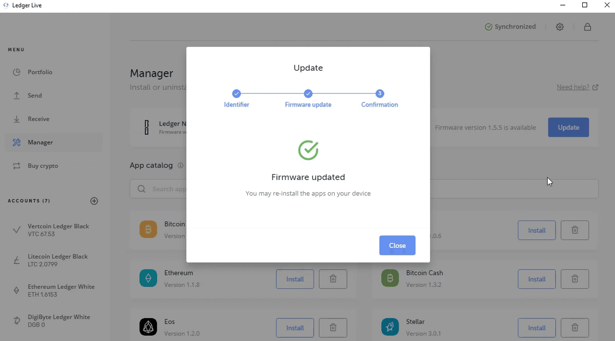 Ledger Nano S、Nano S Plusのファームウェアをアップデートする方法。｜ledgerwallet