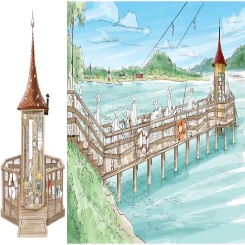 ムーミンバレーパークのAto Z」【U】Uimahuone（水浴び小屋 