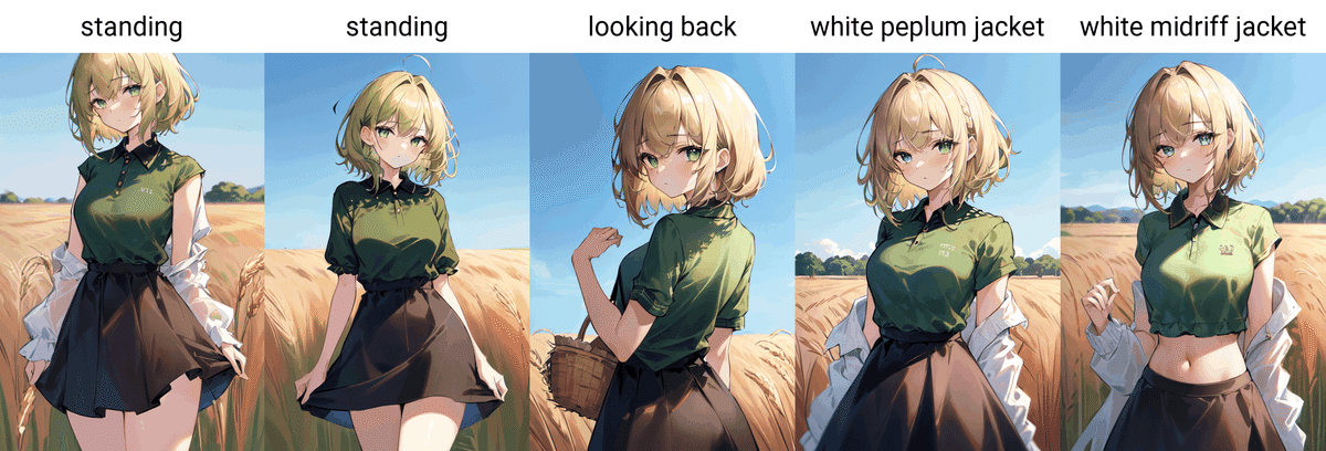AIイラスト)上半身の服「トップス」のプロンプト纏め（stable
