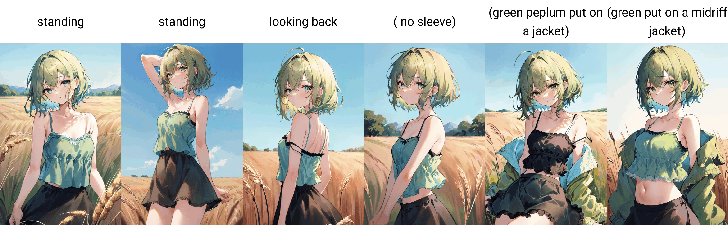AIイラスト)上半身の服「トップス」のプロンプト纏め（stable