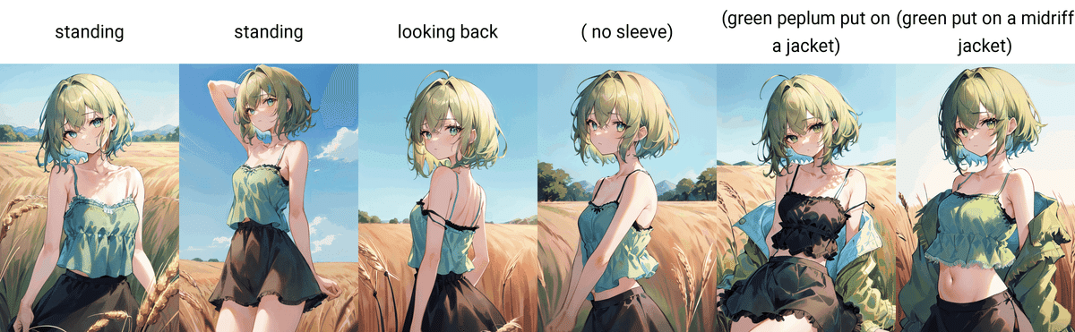 AIイラスト)上半身の服「トップス」のプロンプト纏め（stable