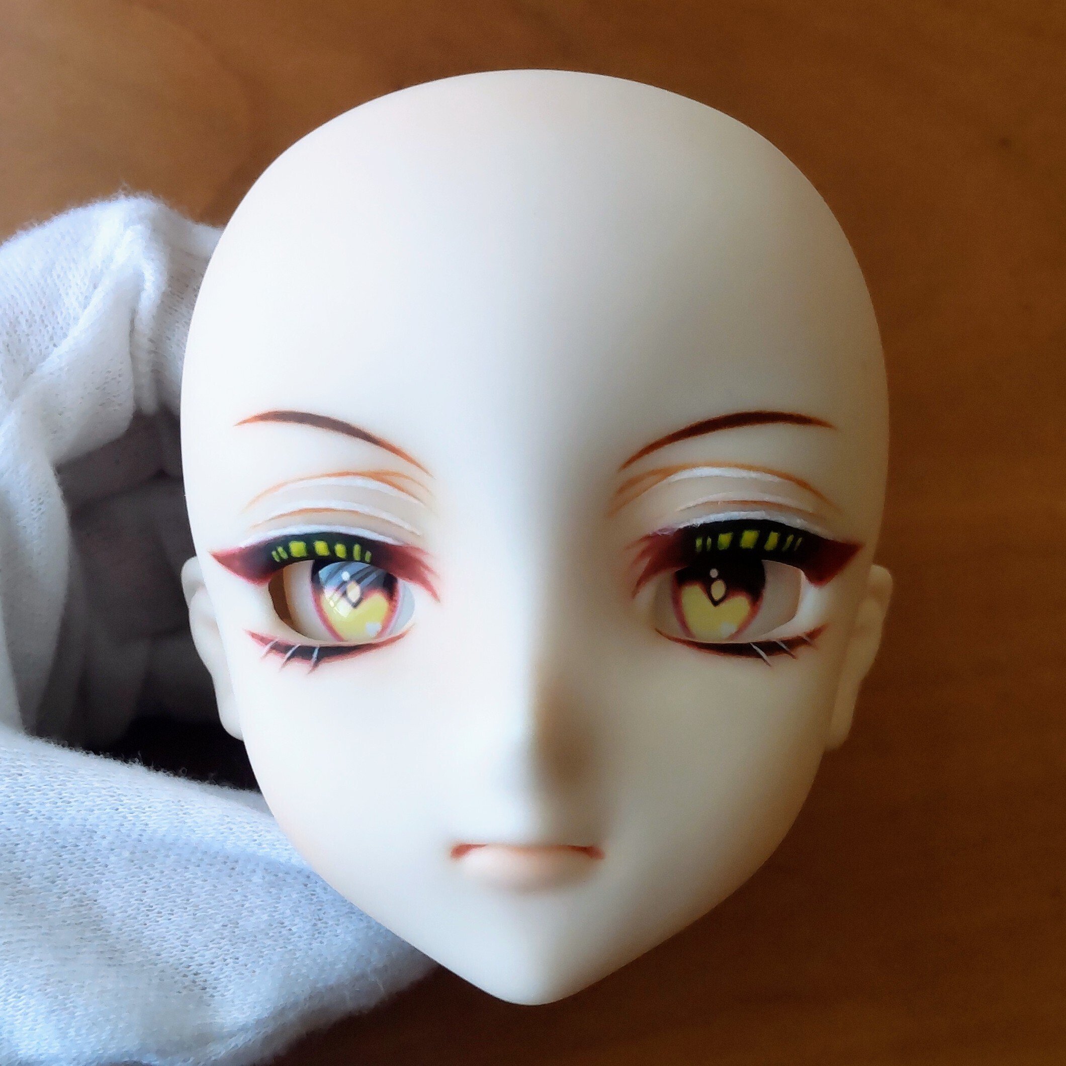 DDH-07 カスタムヘッド＆アイ セミホワイト肌 ドルフィードリーム DD
